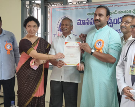 Blood donation drive supporting healthcare initiatives